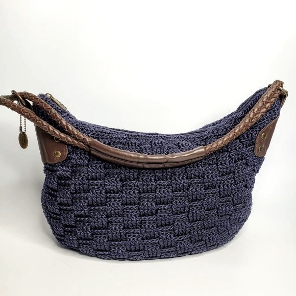 The Sak Square Knit Crescent Shaped Shoulder Purse - Picture 4 of 14